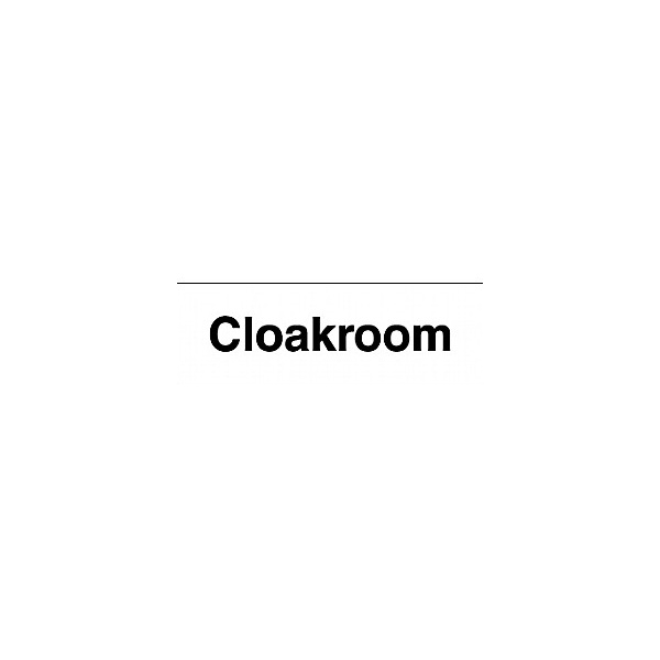 Cloakroom Sign