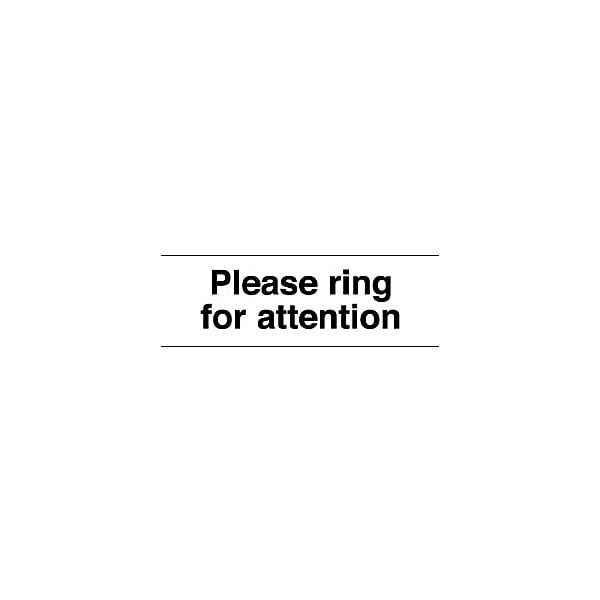 Please Ring For Attention Sign