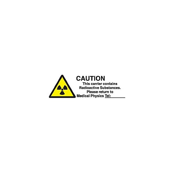 Caution This Carrier Contains Radioactive Substances…Sign