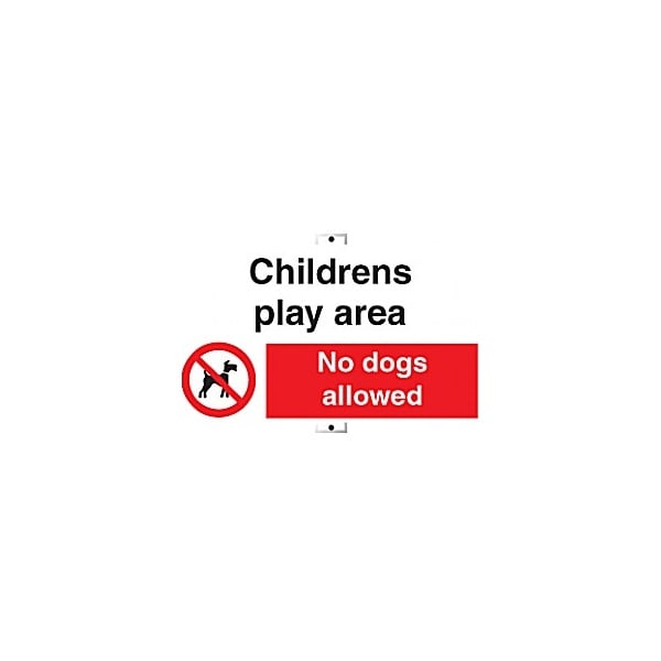 Childrens Play Area No Dogs Allowed Sign