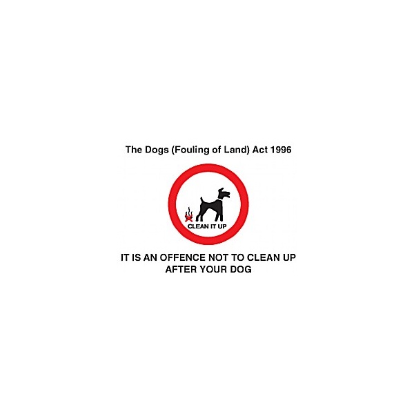 The Dogs (Fouling Of Land) Act 1996 Sign