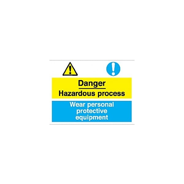 Danger Hazardous Process Wear Personal Protective Equipment