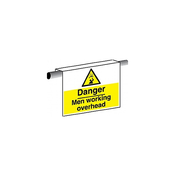 Danger Men Working Overhead Scaffold Sign