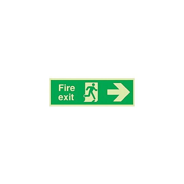 Fire Exit Sign - Right Arrow