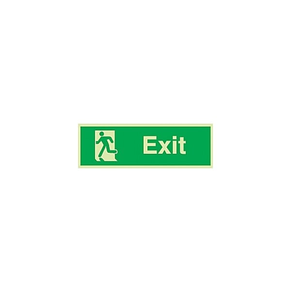 Exit Man Escaping Left Gemglow Sign