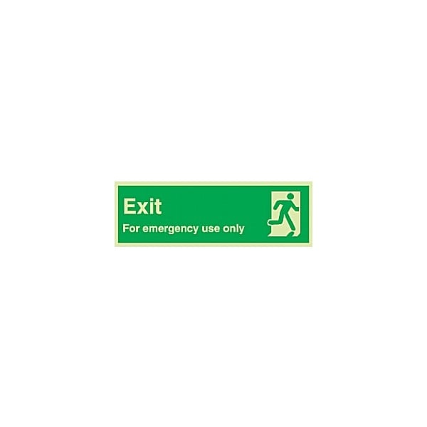 Exit For Emergency Use Only Gemglow Sign