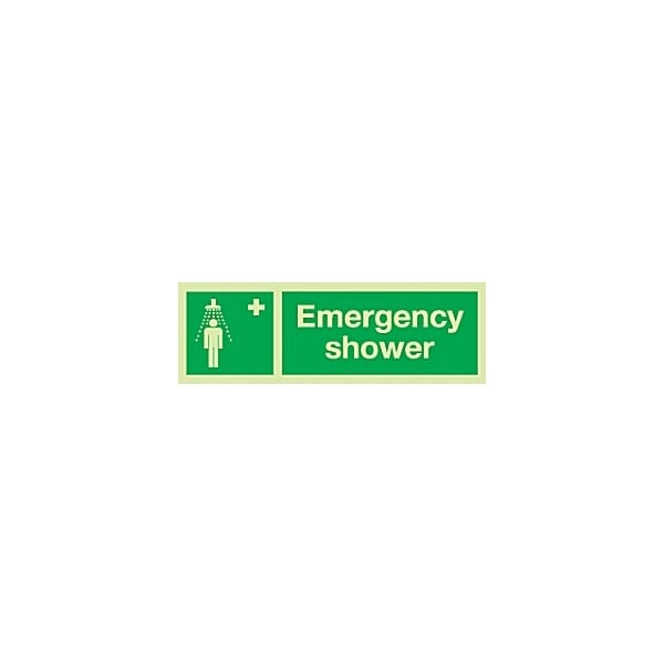 Emergency Shower Gemglow Sign