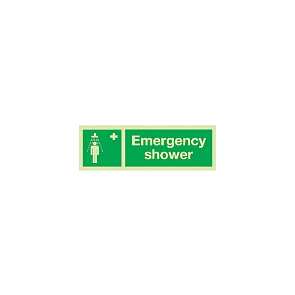 Emergency Shower Gemglow Sign Awareness & Safety Signs