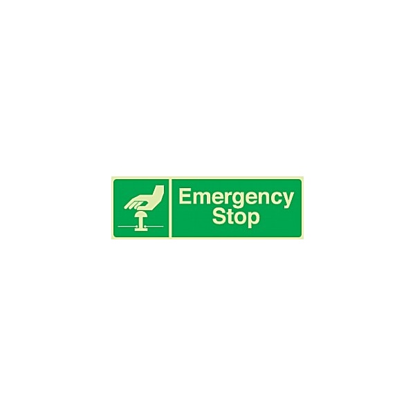 Emergency Stop Gemglow Sign