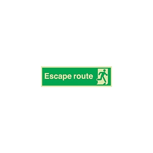Escape Route Gemglow Sign