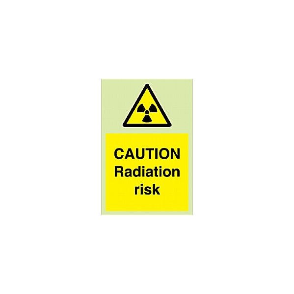 Caution Radiation Risk Gemglow Sign