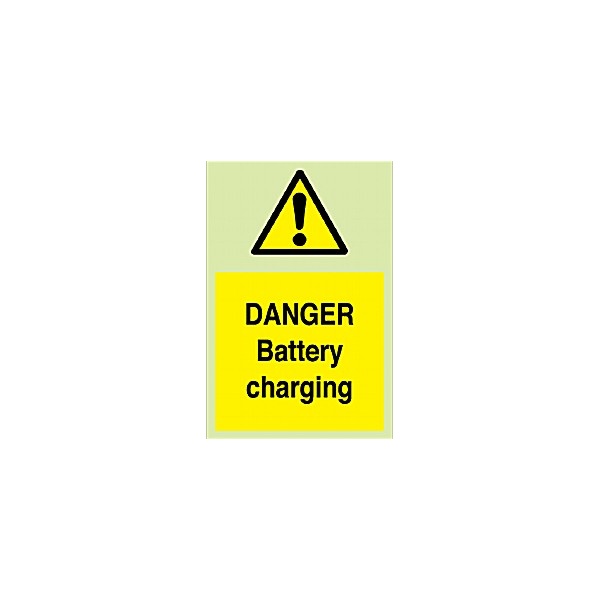 Danger Battery Charging Gemglow Sign