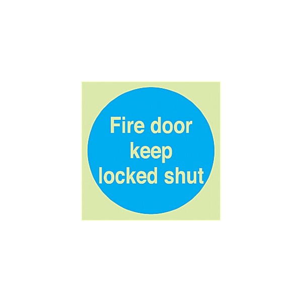 Fire Door Keep Locked Shut Gemglow Sign