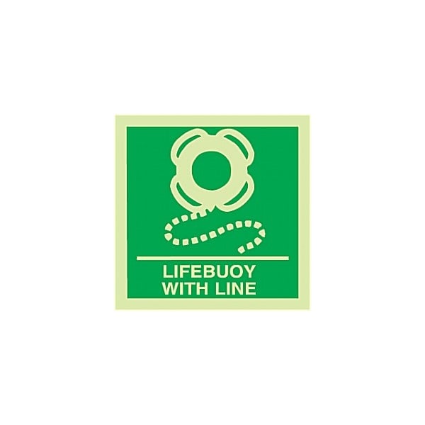Gemglow Lifebuoy With Line Sign