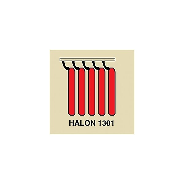 Gemglow Halon 1301 Battery Sign