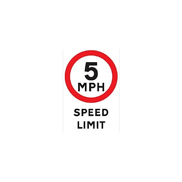 5 MPH Speed Limit Sign