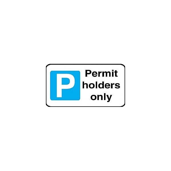 Permit Holders Only Sign