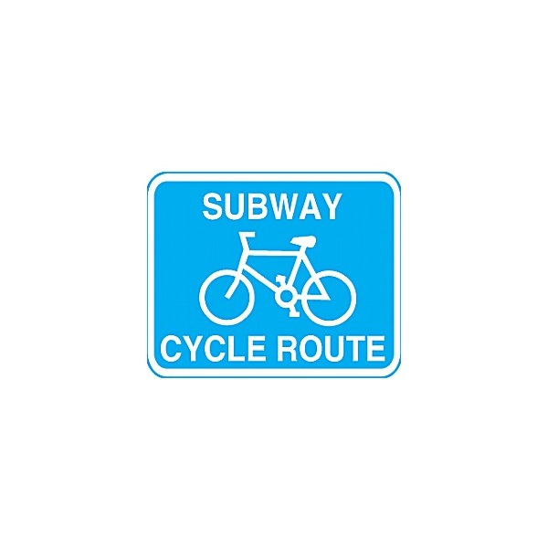 Subway Cycle Route Sign