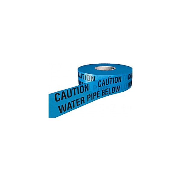 Caution Water Pipe Below Underground Tape Line Marking & Tapes