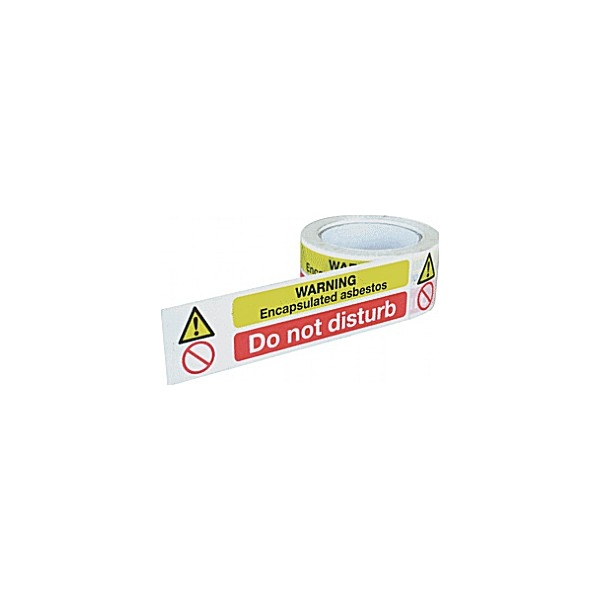 Warning Encapsulated Asbestos Do Not Disturb Tape Line Marking & Tapes