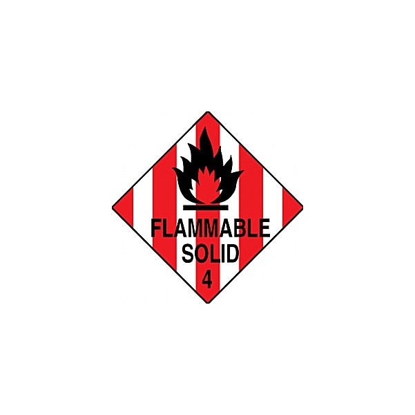 Flammable Solid Hazchem And Transport Labels