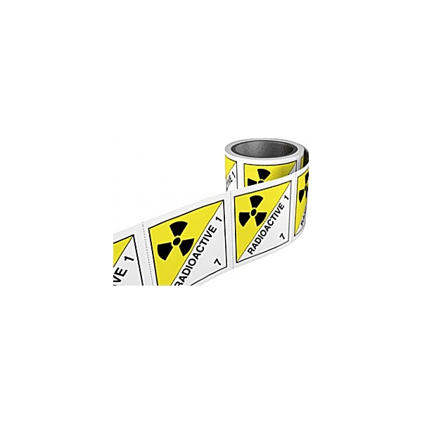 Radioactive Hazchem Labels On A Roll