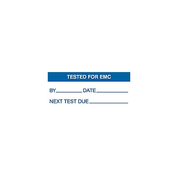Tested For EMC Quality Labels | Awareness & Safety Signs