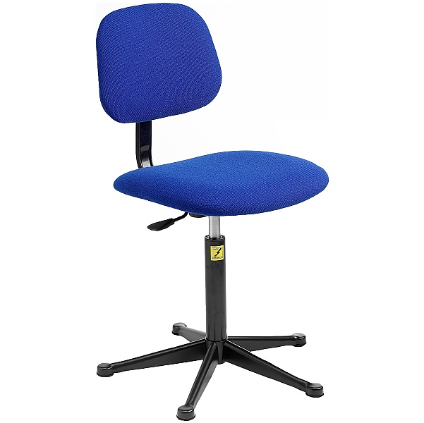 Static Dissipative Chair With Castors Blue