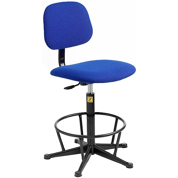 Static Dissipative Fabric High Chair Blue