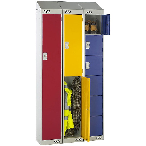 Sloping Top Metric Lockers With Biocote