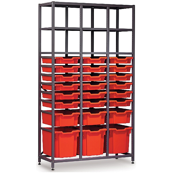 Gratnells 3 Column High 24 Tray Storage Rack