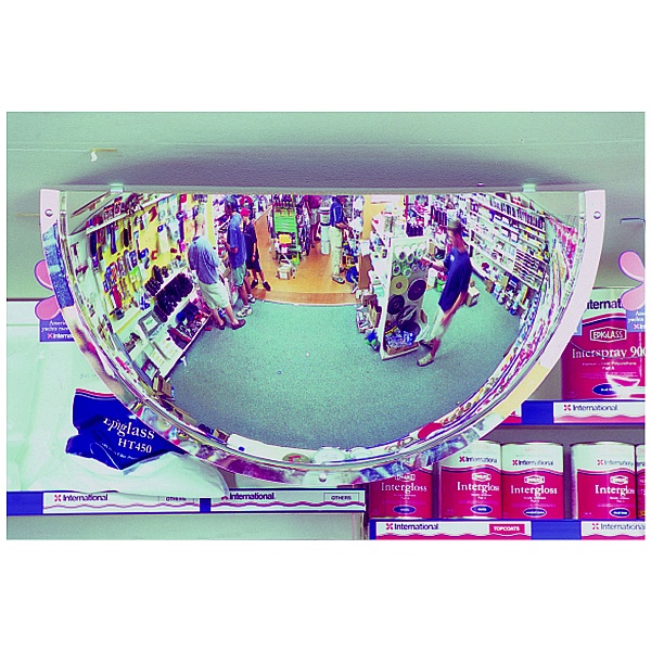 Interior Hemisphere Convex Half Face Mirror Safety Mirrors