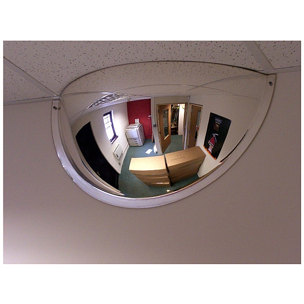 Interior Hemisphere Convex Half Face Mirror