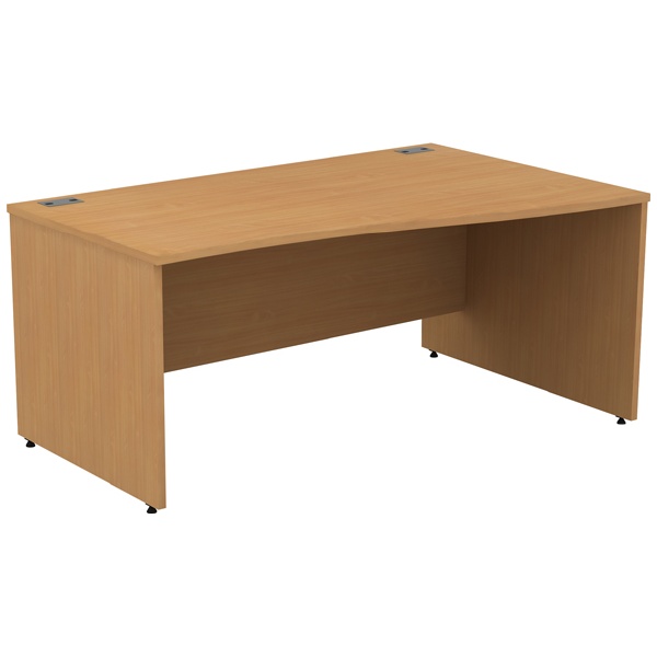 Alpha Plus Panel End Wave Desk