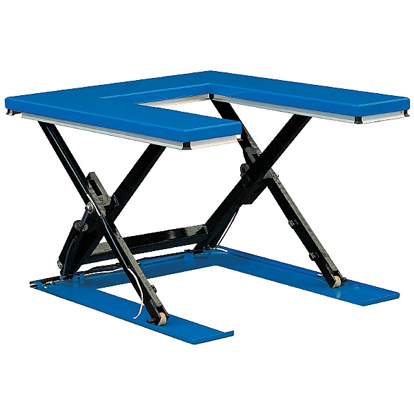 U Shape Low Profile Static Scissor Lift Table