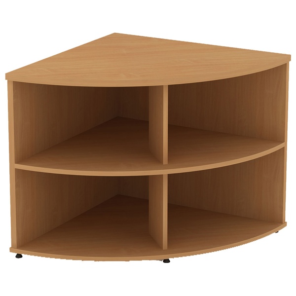 Alpha Plus Corner Storage Bookcase