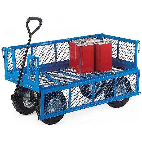 Platform Truck With Mesh Sides