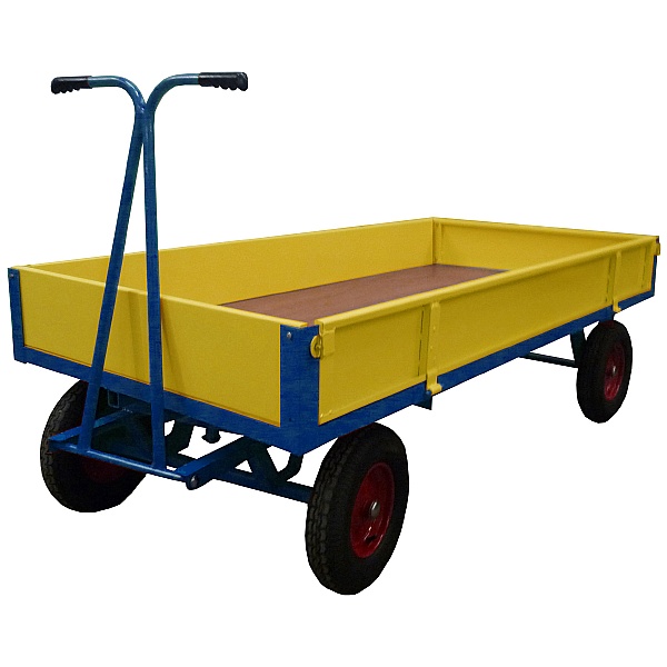 Heavy Duty Steel Sided Hand Drawn Truck