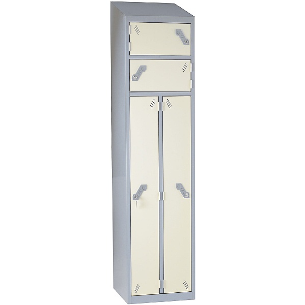 Fully Welded Sloping Top Siamese Lockers