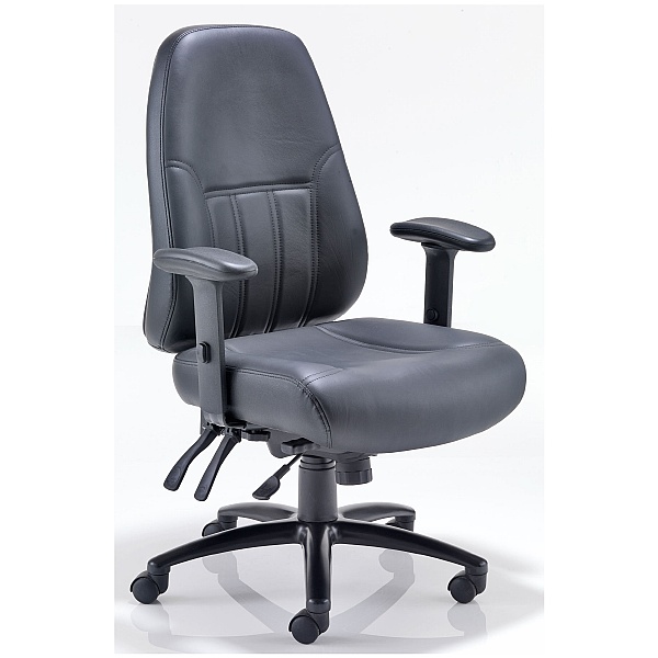 Lynx 24 Hour Leather Faced Manager Chair