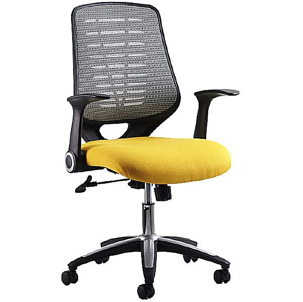 Baton Fabric & Mesh Office Chairs Solano/Silver