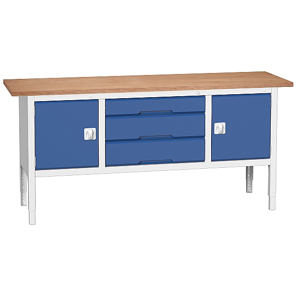 Bott Verso Benches - Storage Bench 2000W 3 Drawers