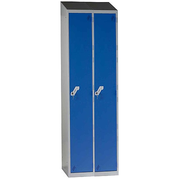 Fully Welded Narrow Sloping Top 1 Door Lockers