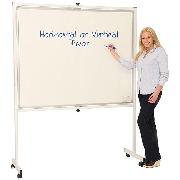 Ultralon Mobile Non-Magnetic Pivoted Whiteboard