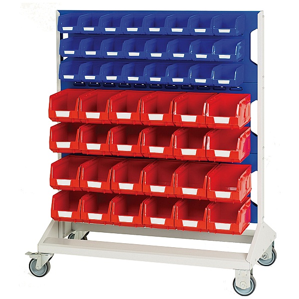 Bott Mobile Perfo Panel Rack With 96 Bins