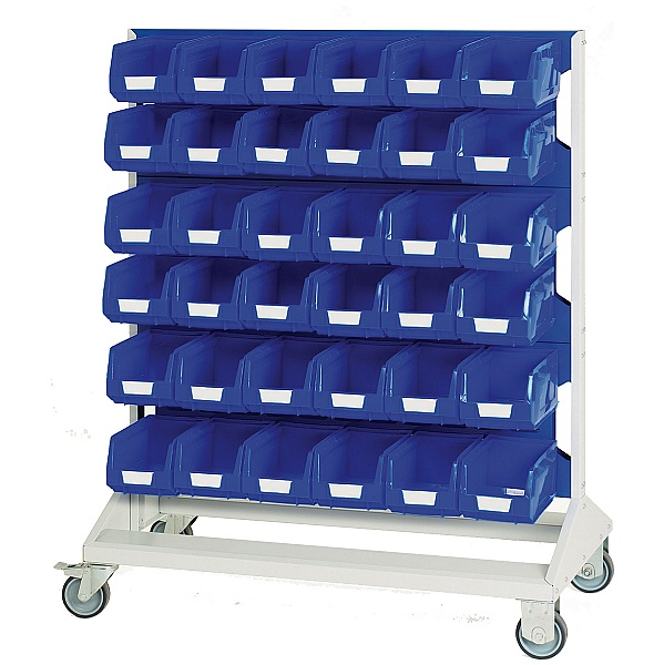 Bott Mobile Perfo Panel Rack With 72 Bins