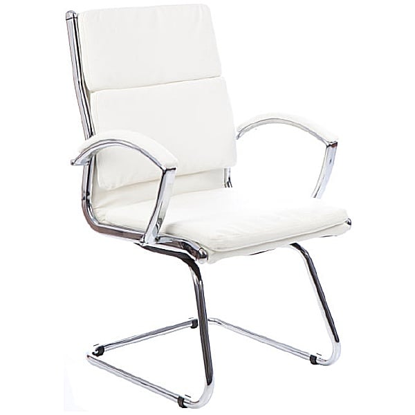 Formosa Enviro Leather Cantilever Chair Ivory