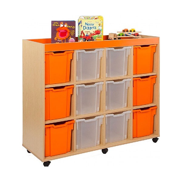 Bubblegum 12 Jumbo Tray Storage Unit