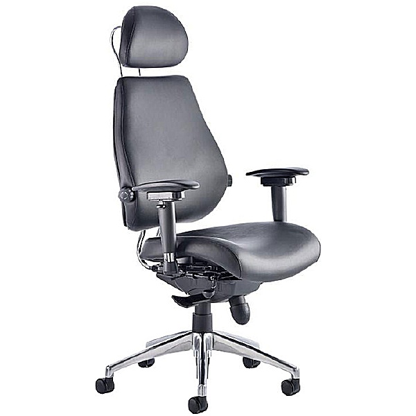 Vital 24Hr Ergonomic Plus Enviro Leather Chair Wit