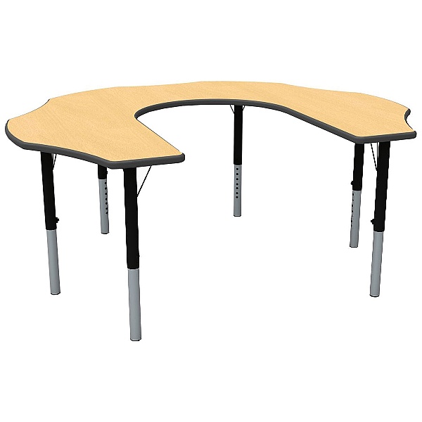 Teachers Height Adjustable Flower Theme Table